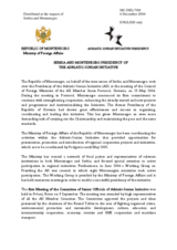 Contribution by the Serbia and Montenegro Presidency of the Adriatic-Ionian Initiative