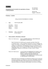 Journal of the 295th Plenary Meeting of the Permanent Council (fr)