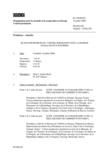 Journal of the 293rd Reinforced Plenary Meeting of the Permanent Council on Georgia (fr)