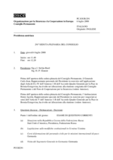 Journal of the 291st Plenary Meeting of the Permanent Council (it)