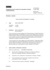 Journal of the 291st Plenary Meeting of the Permanent Council (fr)