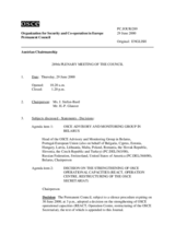 Journal of the 289th Plenary Meeting of the Permanent Council