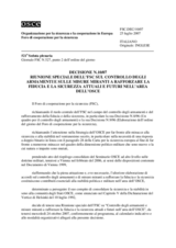 Forum for Security Co-operation Decision No. 10/07 (it)