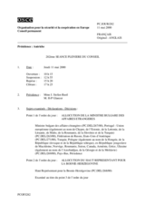 Journal of the 282nd Plenary Meeting of the Permanent Council (fr)