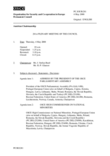 Journal of the 281st Plenary Meeting of the Permanent Council