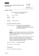 Journal of the 279th Special Plenary Meeting of the Permanent Council (fr)