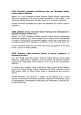 Activity report of the Chairman-in-Office