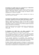 Activity report of the Chairman-in-Office (es)