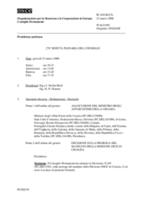 Journal of the 276th Plenary Meeting of the Permanent Council (it)