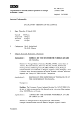 Journal of the 276th Plenary Meeting of the Permanent Council