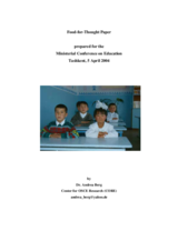 "Food-for-Thought" paper by Dr. Andrea Berg, Center for OSCE Research "Food-for-Thought" paper by Dr. Andrea Berg, Center for OSCE Research