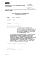 Journal of the 272nd Special Plenary Meeting of the Permanent Council (fr)