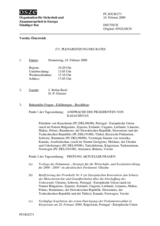 Journal of the 271st Plenary Meeting of the Permanent Council (de)