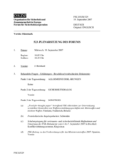 Journal of the 523rd Plenary Meeting of the Forum for Security Co-operation (de)