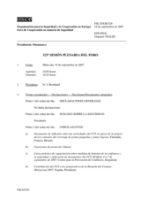 Journal of the 523rd Plenary Meeting of the Forum for Security Co-operation (es)