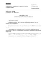 Permanent Council Decision No. 338