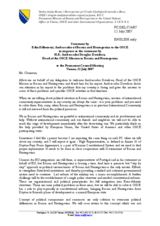 Statement by the Delegation of Bosnia and Herzegovina in response to the statement by the Head of the OSCE Mission to Bosnia and Herzegovina, Ambassador Douglas Davidson