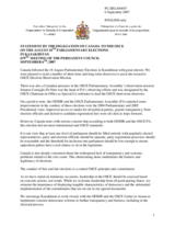 Statement by the Delegation of Canada on the August 18th parliamentary elections in Kazakhstan