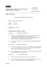 Journal of the 295th Plenary Meeting of the Forum for Security Co-operation