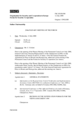 Journal of the 294th Plenary Meeting of the Forum for Security Co-operation