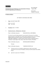 Journal of the 293rd Plenary Meeting of the Forum for Security Co-operation (it)