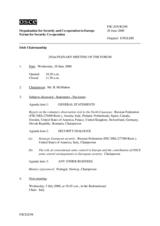 Journal of the 292nd Plenary Meeting of the Forum for Security Co-operation