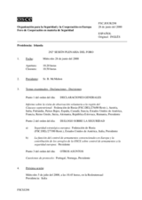 Journal of the 292nd Plenary Meeting of the Forum for Security Co-operation (es)