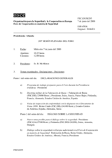 Journal of the 289th Plenary Meeting of the Forum for Security Co-operation (es)