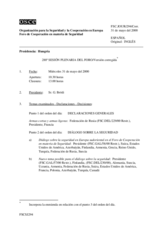 Journal of the 288th Plenary Meeting of the Forum for Security Co-operation (es)