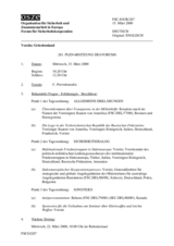 Journal of the 281st Plenary Meeting of the Forum for Security Co-operation (de)