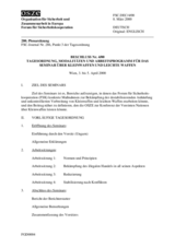 Forum for Security Co-operation Decision No. 4/00 - Agenda, modalities and work programme for the Seminar on Small Arms and Light Weapons (de)