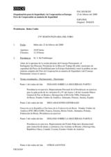 Journal of the 279th Plenary Meeting of the Forum for Security Co-operation (es)