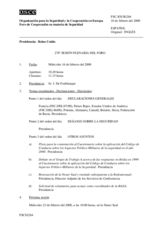 Journal of the 278th Plenary Meeting of the Forum for Security Co-operation (es)