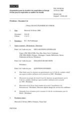 Journal of the 278th Plenary Meeting of the Forum for Security Co-operation (fr)