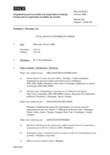 Journal of the 277th Plenary Meeting of the Forum for Security Co-operation (fr)