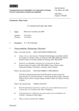 Journal of the 277th Plenary Meeting of the Forum for Security Co-operation (es)