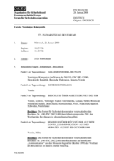 Journal of the 275th Plenary Meeting of the Forum for Security Co-operation (de)