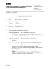 Journal of the 275th Plenary Meeting of the Forum for Security Co-operation (es)