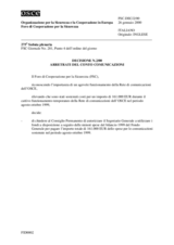 Forum for Security Co-operation Decision No. 2/00 - Communication account arrears incurred from August to October 1999 (it)