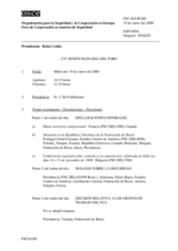 Journal of the 274th Plenary Meeting of the Forum for Security Co-operation (es)