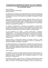 Speech by the OSCE Chairman-in-Office Miguel Angel Moratinos at the United Nations Security Council meeting (es)