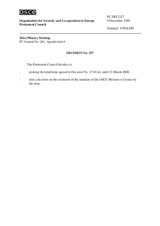 Permanent Council Decision No. 327