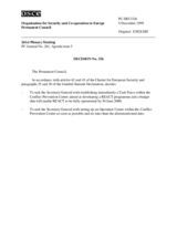 Permanent Council Decision No. 326