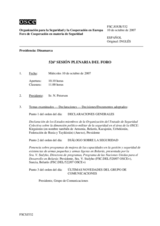 Journal of the 526th Plenary Meeting of the Forum for Security Co-operation (es)