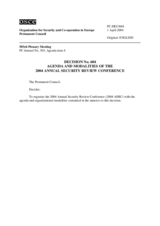 Permanent Council Decision No. 604