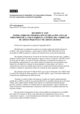 Forum for Security Co-operation Decision No. 11/07 (es)