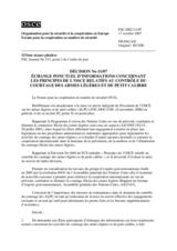 Forum for Security Co-operation Decision No. 11/07 (fr)