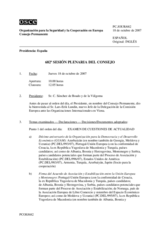 Journal of the 682nd Plenary Meeting of the Permanent Council (es)