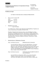 Journal of the 252nd Plenary Meeting of the Permanent Council (it)