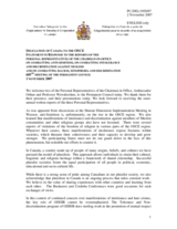 Statement by the Delegation of Canada in Response to the Reports of the Personal Representatives of the OSCE Chairman-in-Office on Tolerance and Non-Discrimination